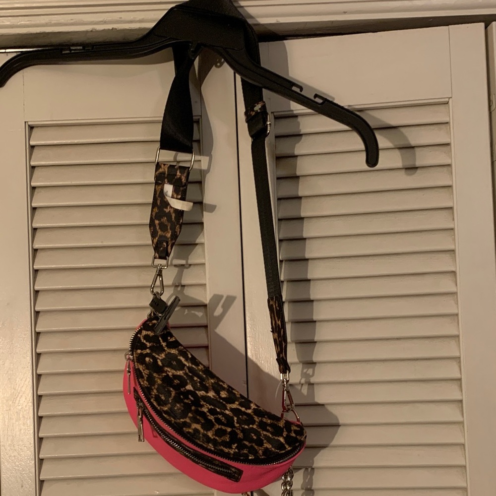 Anna & Ava Leopard and Pink Crossbody Bag